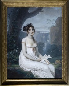 Portrait thought to be the singer Carolina Bianchi, c1806. Creator: Joseph Marie Bouton.