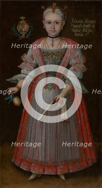 Johanna Zuzanna Horváthová aged seven, c1750. Creator: Ján Gottlieb Kramer.