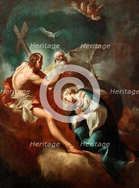 Coronation of Mary, c1760. Creators: Paul Troger, Michelangelo Unterberger.