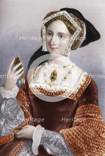 Jane Seymour (1509-1537), the third wife of King Henry VIII, 1851. Artist: B Eyles.