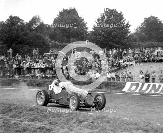 Bert Hadley's Austin on the way to winning the Imperial Trophy, Crystal Palace, 1939. Artist: Bill Brunell.
