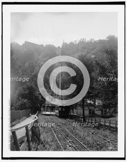 The incline, Mt. Royal Park, Montreal, between 1890 and 1901. Creator: William H. Jackson.
