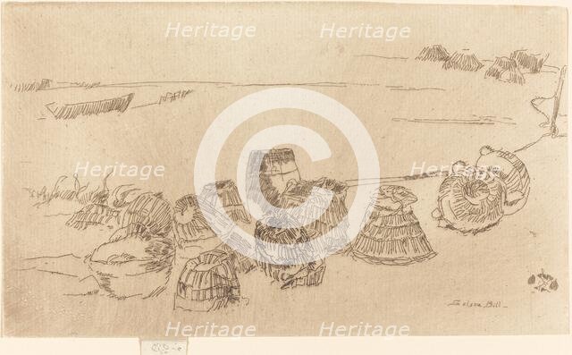 Lobster-Pots, c. 1880/1881. Creator: James Abbott McNeill Whistler.