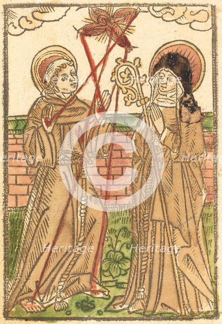 Saint Francis and Saint Clara, c. 1480. Creator: Unknown.