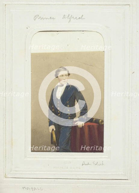 Prince Alfred, c. 1860. Creator: John Jabez Edwin Mayall.