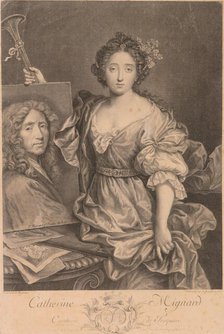 Portrait of Catherine Mignard, Comtesse de Feuquières (1657-1742), 1735. Creator: Daullé, Jean (1703-1763).