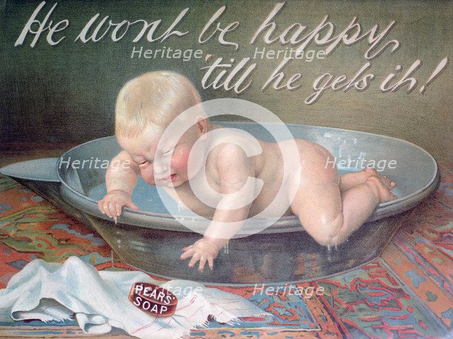 Pears soap advert, 1904. Artist: Unknown