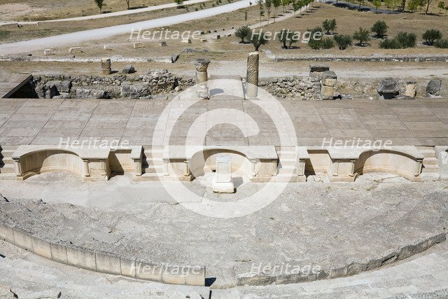 The theatre in Segobriga, Spain, 2007. Artist: Samuel Magal