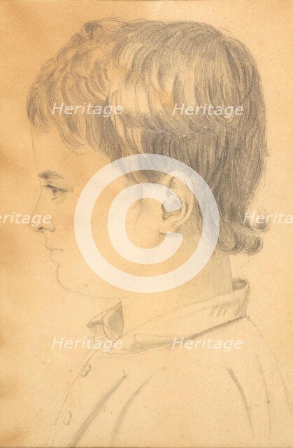 Portrait of Alfred Hage, 1800s. Creator: Johanne Vilhelmine Bissen.