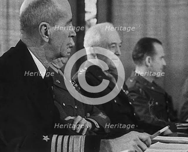 Members of the Casablanca Conference, 1943. Creator: British Pathe Ltd.