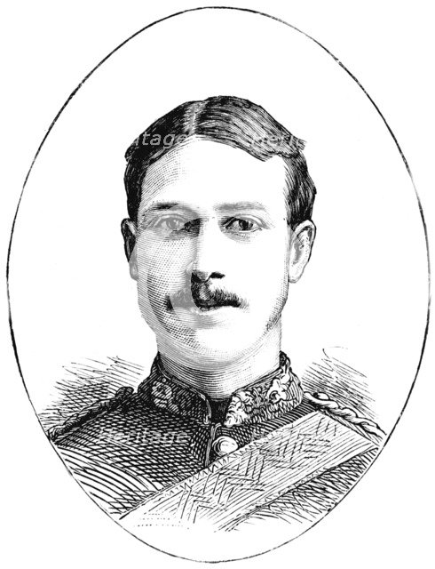 'Lieutenant Henry Gribble, 3rd Dragoon Guards', c1882. Artist: Unknown.