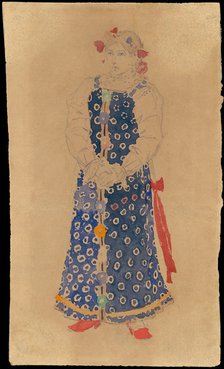 Kupava. Costume design for the theatre play Snow Maiden by Alexander Ostrovsky.