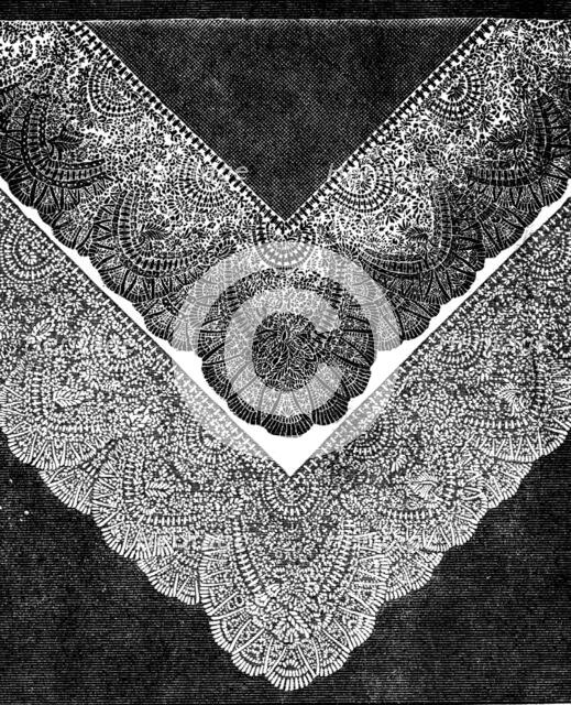 The International Exhibition: grenadine crepe lace, by Messrs. Reckless and Hickling, 1862. Creator: Unknown.