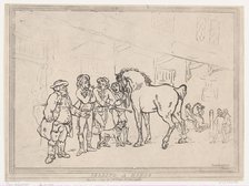 Selling a Horse, December 1, 1791., December 1, 1791. Creator: Thomas Rowlandson.