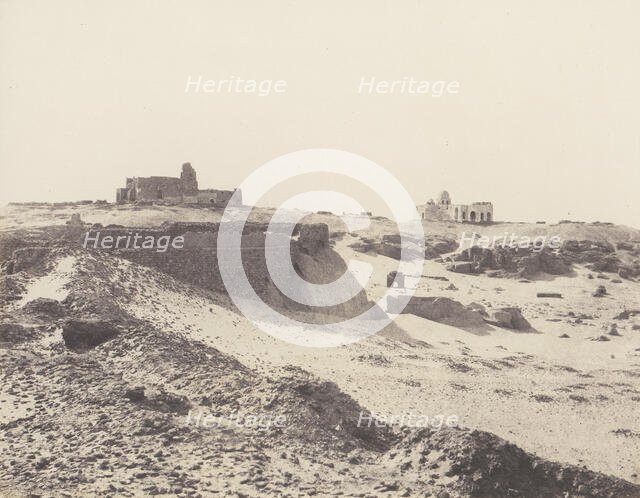 Assouan, Ruines de l'Ancienne Enciente Arabe, au Sud-Est de la Ville, 1851-52, printed 1853-54. Creator: Félix Teynard.