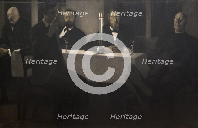 Five Portraits, 1901. Creator: Hammershøi; Vilhelm (1864-1916).