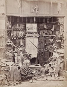 Tobacco and Pipe Shop, Cairo, 19th century. Creator: Pascal Sébah.