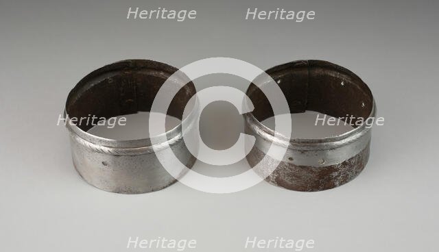 Pair of Turning Rerebrace Plates, Germany, c. 1540/60. Creator: Unknown.