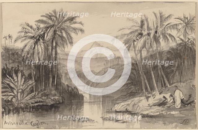 Avisavella, Ceylon, 1884/1885. Creator: Edward Lear.