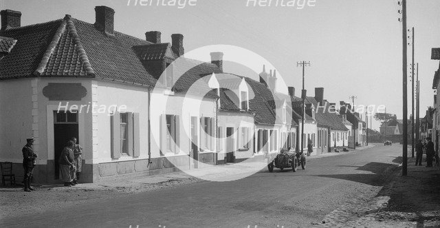 Amilcar C6 of Miss Maconochie competing at the Boulogne Motor Week, France, 1928. Artist: Bill Brunell.