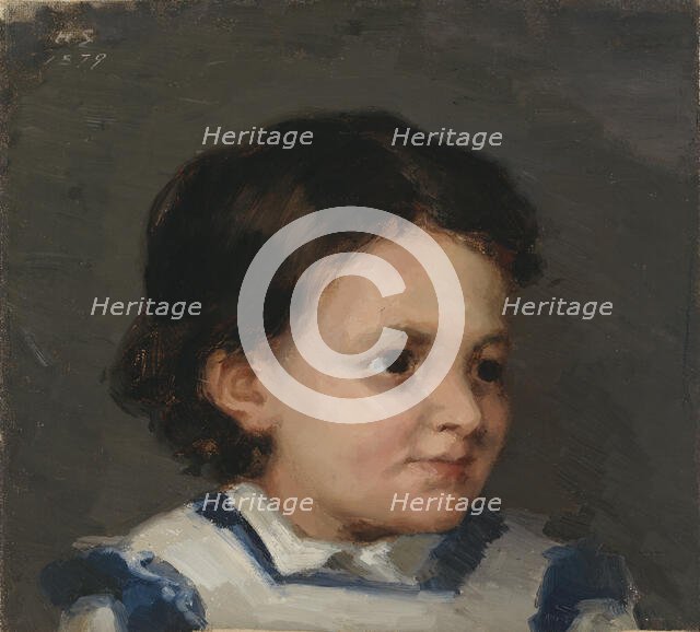 Little Liisa, 1879. Creator: Helene Schjerfbeck.