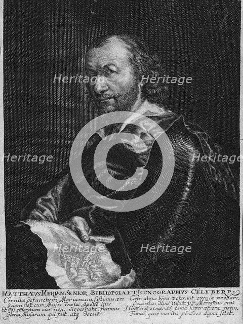 Matthäus Merian the Elder (1593-1650). From Memoria Merianaea, 1650. Creator: Merian, Matthäus, the Elder (1593-1650).