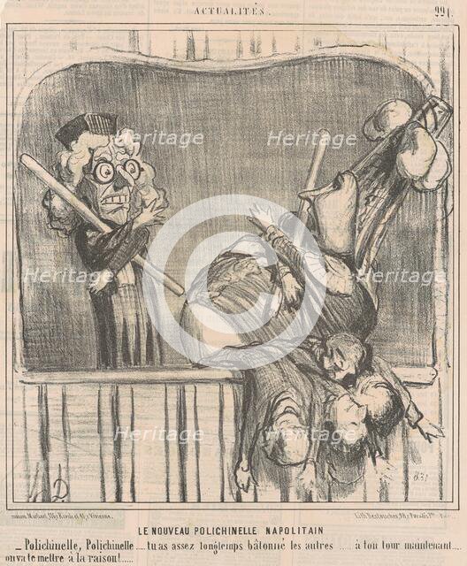 Le nouveau polichinelle napolitan, 19th century. Creator: Honore Daumier.