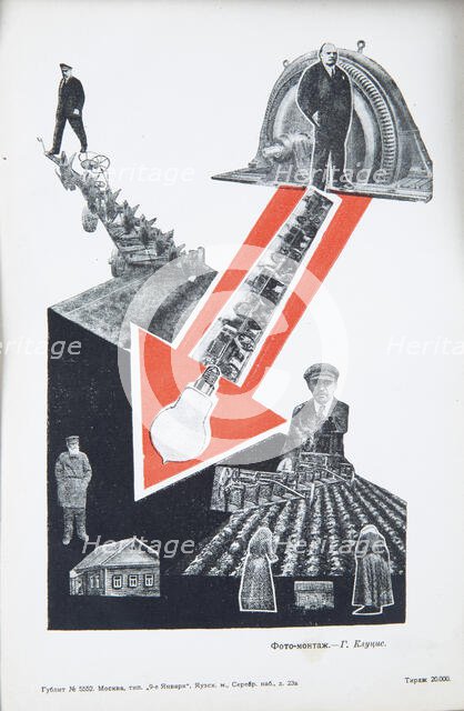 Vladimir Lenin, ca 1934. Creator: Klutsis, Gustav (1895-1938).