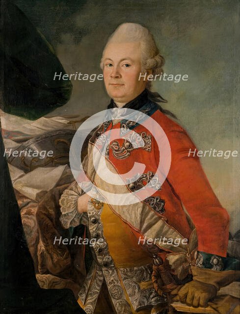 Danish officer of the Royal Guards of the Horse, (c1750s). Creator: Johan Horner.