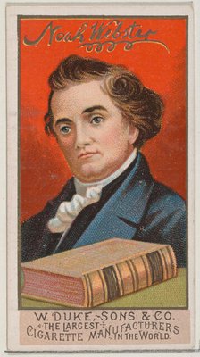 Noah Webster, from the series Great Americans (N76) for Duke brand cigarettes, 1888., 1888. Creator: Unknown.