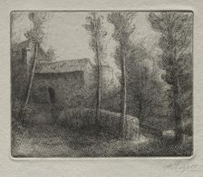 Le Pont du Moulin. Creator: Alphonse Legros (French, 1837-1911).