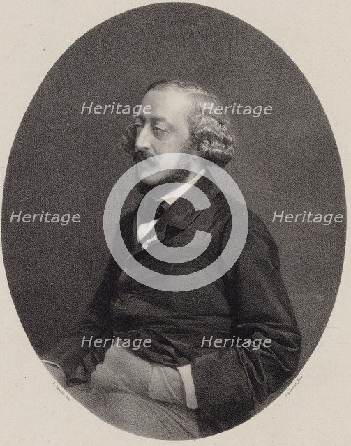 Portrait of the pianist and composer Stephen Heller (1813-1888), 1860.