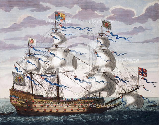 The English man-of-war Royal, 1693. Creator: Pieter Mortier.
