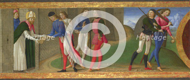Legend of Saints Justus and Clement of Volterra, ca 1479. Artist: Ghirlandaio, Domenico (1449–1494)