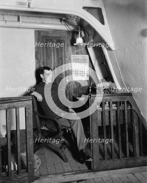 U.S.S. Brooklyn, First Sergeant, Marine Corps, 1897 Jan. Creator: Unknown.