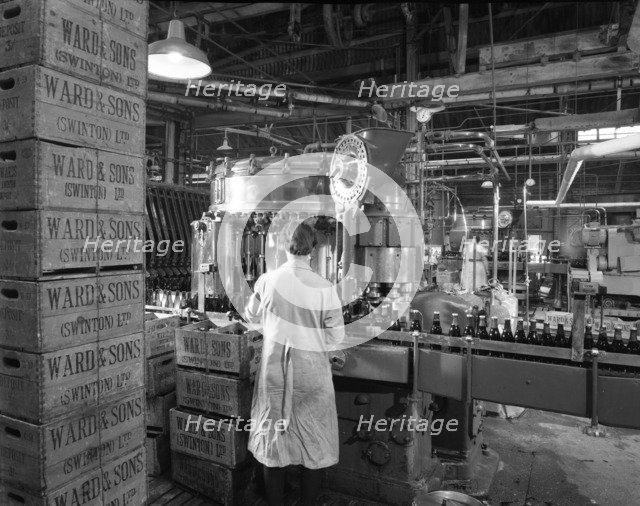 Ward & Sons soft drink bottling plant, Swinton, South Yorkshire, 1960. Artist: Michael Walters