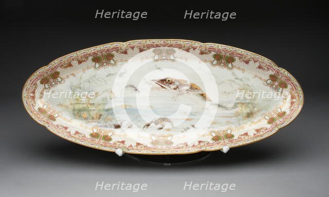 Fish Platter, France, c. 1900. Creator: Théodore Haviland.