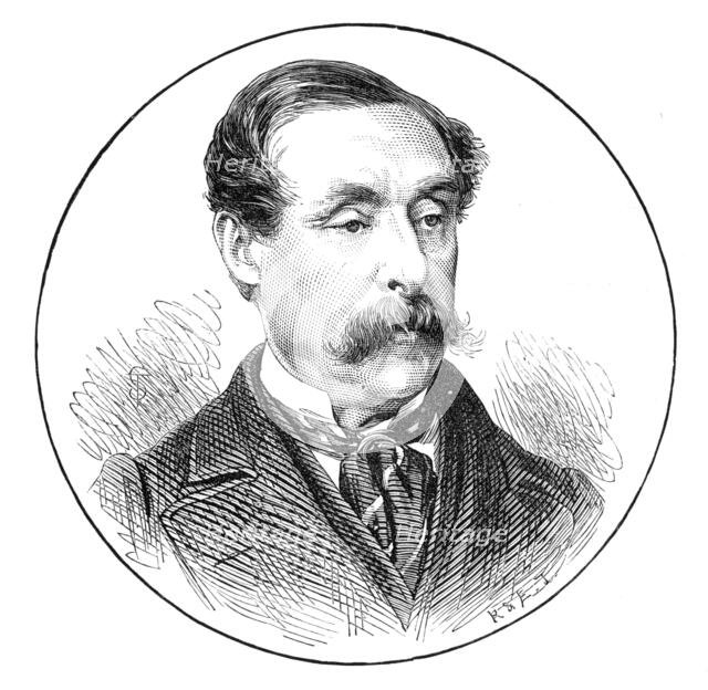 General Shute, M.P. for Brighton, 1874. Creator: Unknown.