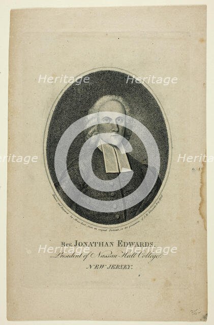 Reverend Jonathan Edwards, 1808. Creator: Abner Reed.