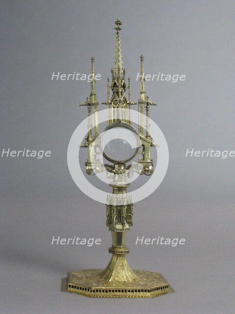 Reliquary, Monstrance, German, 15th century. Creator: Unknown.