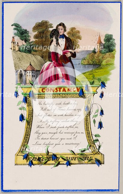 Constancy (valentine), c. 1840. Creator: Unknown.