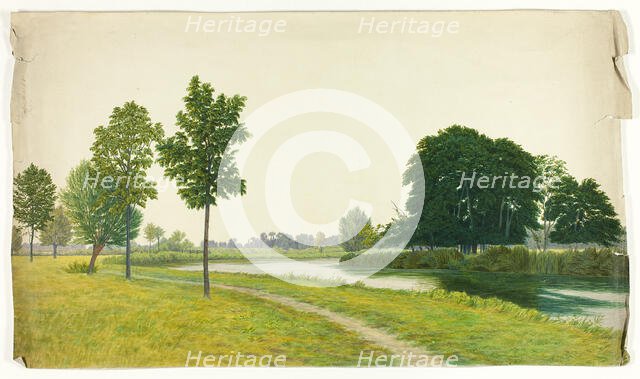 Tranquil Park Scene, n.d. Creator: Unknown.