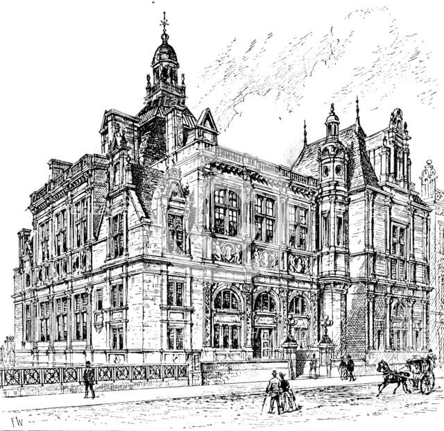 The new public library, Edinburgh, 1890. Creator: Unknown.