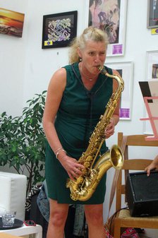 Jo Fooks, Jo Harrop and Friends, Clocktower Cafe Jazz Club, Croyden, London, 29 May 2025. Creator: Brian O'Connor.