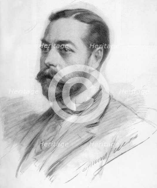 George Frederick Ernest Albert (King George V), 1910.Artist: John Seymour Lucas