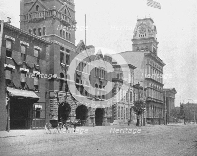 Jefferson Street, Louisville, Kentucky, USA, c1900.  Creator: Unknown.