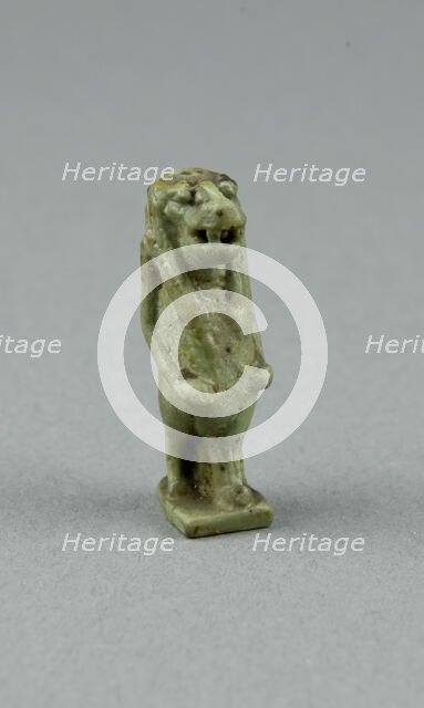 Amulet of the Goddess Tawaret (Toeris), Egypt, Third Intermediate Period, Dynasty 21-25 (1070-656... Creator: Unknown.