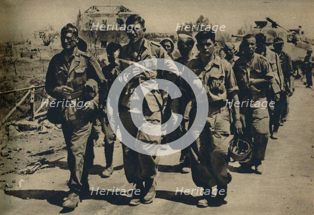 'British Paratroops Seized this Bridge', 1943-44. Artist: Unknown.