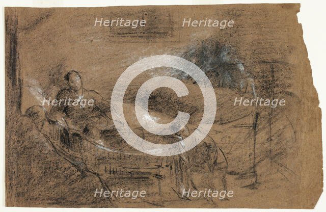 Deathbed Scene, n.d. Creator: Jean-Baptiste Carpeaux.