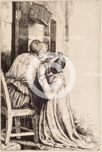 Maggie Ross (The Kiss), 1898. Creator: William Strang.